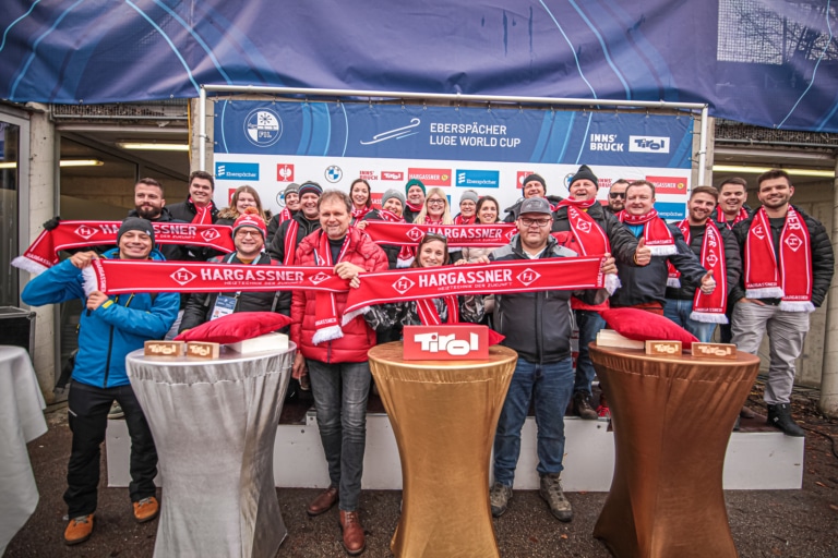 Hargassner Mitarbeiterevent beim Rennrodel Weltcup Igls 2022